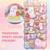Cute Cartoon 3D Thickened Stress-relief Stickers Soft Mobile Phone Case Photo Album Decorative Children's Craft Supplies