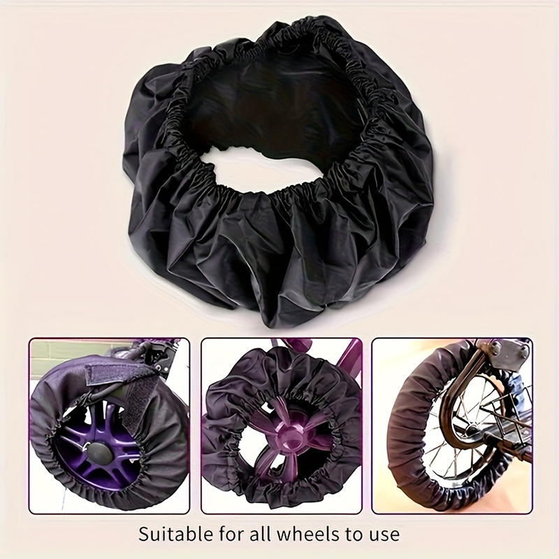 4 Stück Kinderwagen Radabdeckung Staubdicht Rollstuhl Reifenprotektor Säugling Buggy Kinderwagen Rad Schmutzabweisende Hülle