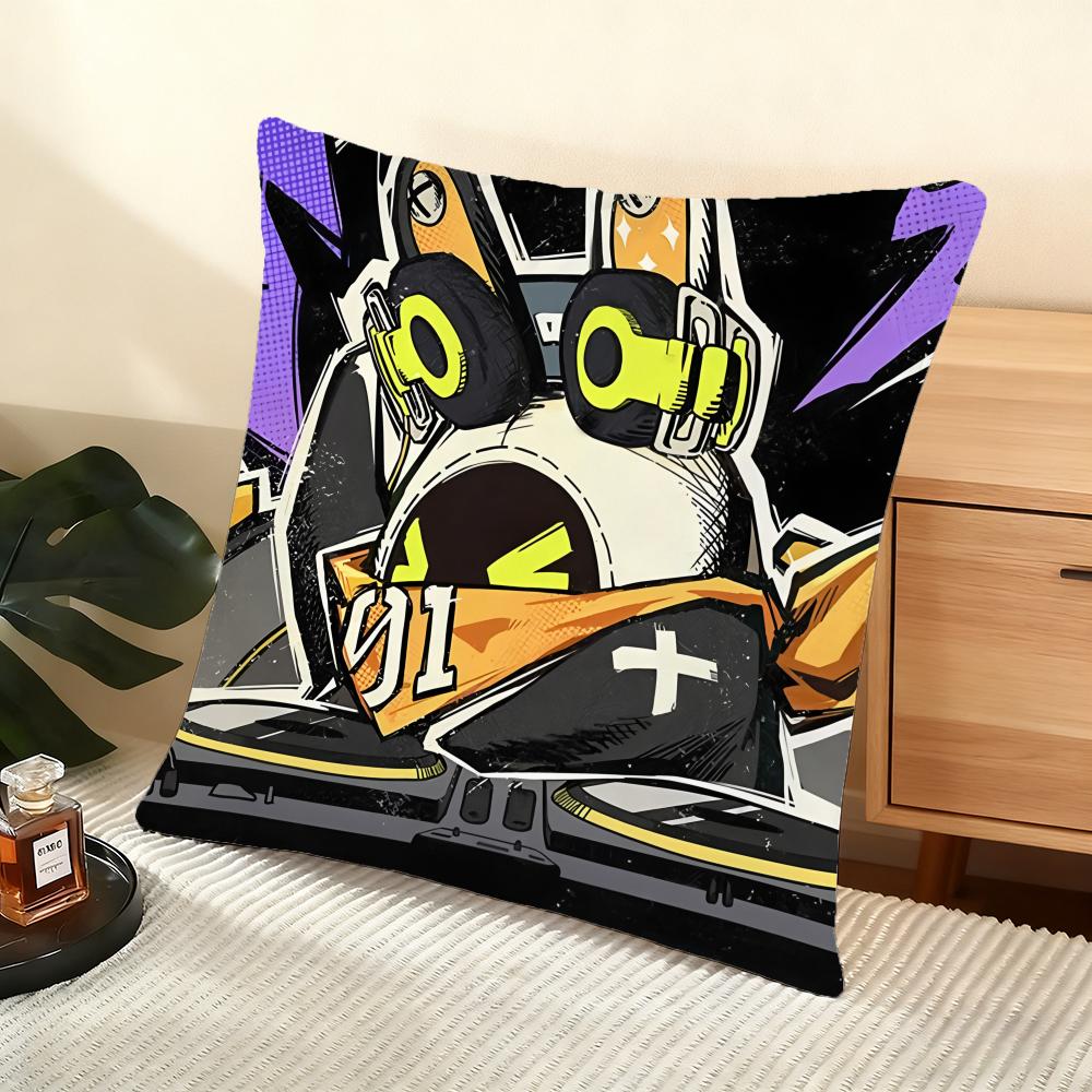 Game Zenless Zone Zero Cushion Cover Soft Short Plush Pillow Cover Smooth Cozy Texture Aesthetic Cushion Case Home Decor