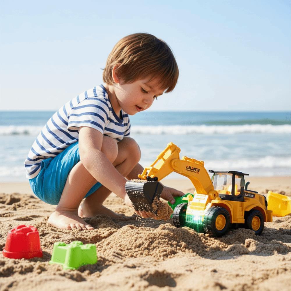 Universal Wheels Electric Excavator Toy Colorful Music Bulldozer Toy  Boys Gift