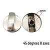 Brushed Metal Stove Ignition and Gas Switch Knob