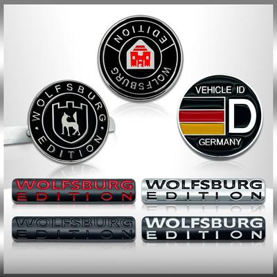 Acessórios para carro WOLFSBURG EDITION Logo Emblema Lateral Traseira Tronco Emblema Decalques de Metal Decoração Estilo de Carro