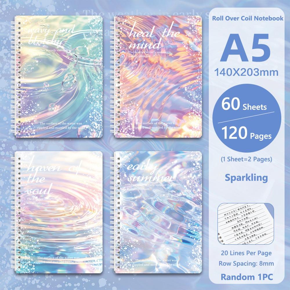 A5 Spiral Notebooks Color Hand Account Book Thickened Notepad  Gift