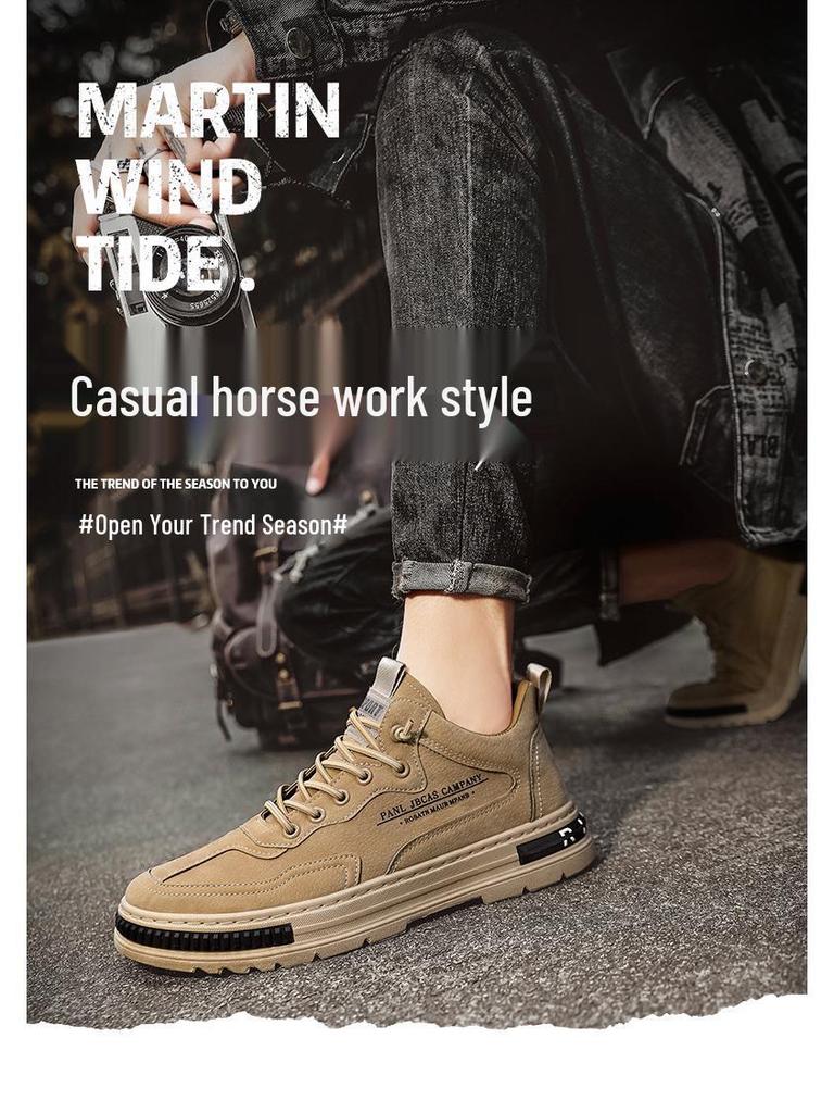 Herren Schwarze Lässige Skate Schuhe - Herbst Atmungsaktiv, Rutschfest, Wasserdicht und Abriebfest Arbeitsschutz Sneakers.