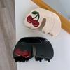 Fruit Cherry Hair Claw Rhinestone Large Shark Clip Temperament Acetic Acid Crab Clip  Girl