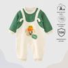 Nation's Top-Selling: Antibacterial Cotton Baby Bodysuit for Spring & Autumn - Long Sleeve, Perfect for Crawling & Home Wear.