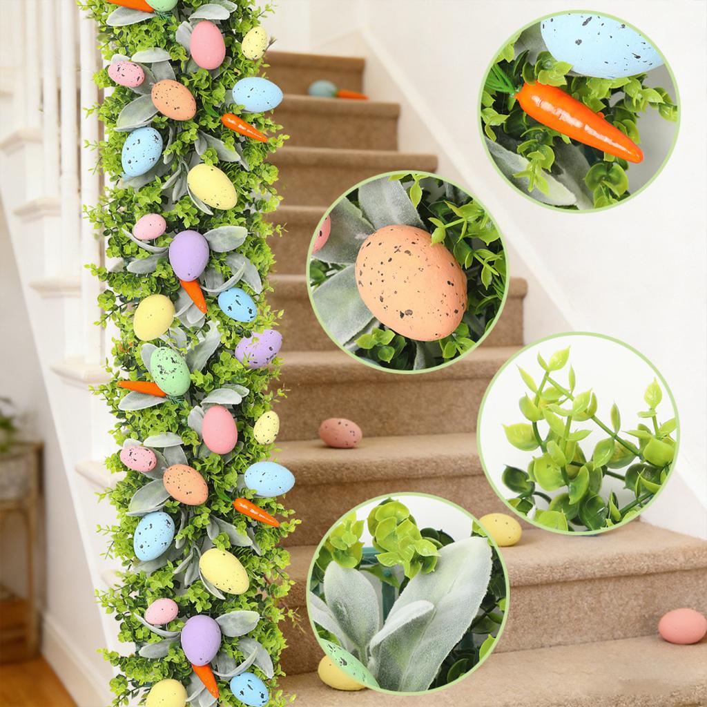 Easter Eggs, Tablecloths, Rattan, Holiday Party Table Decorations, Doorway And Staircase Decorations