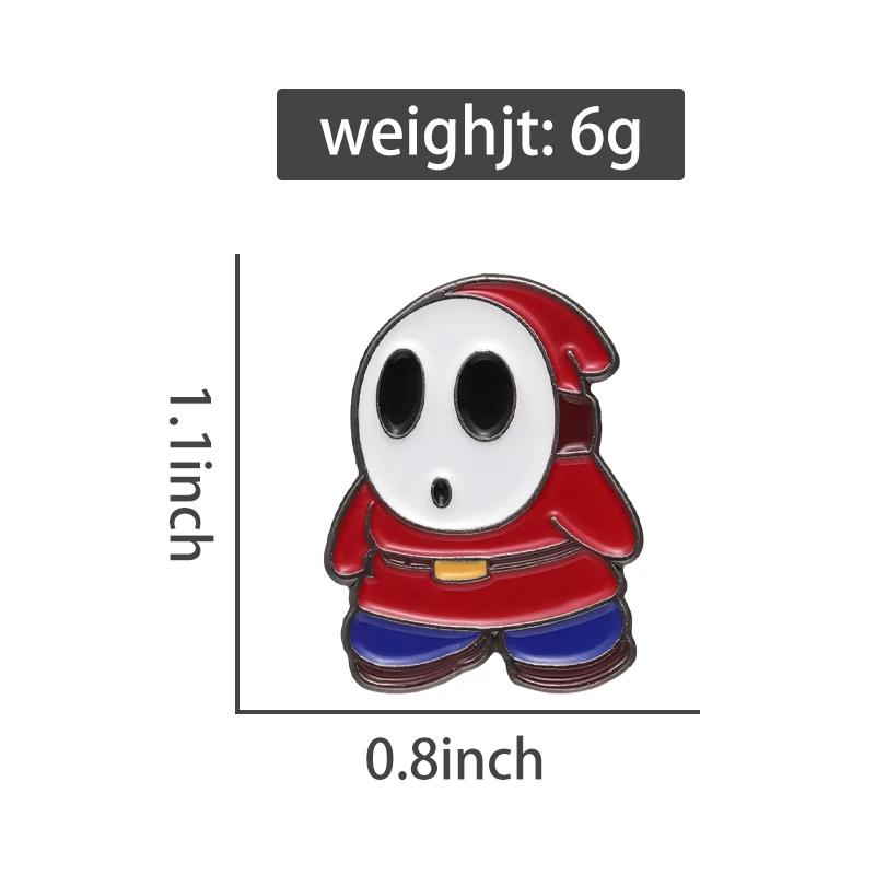 New Fashion Brooch Shy Ghost Badge Cartoon Game Character Pin Fan Accessories Gift Hot Sale Wholesale