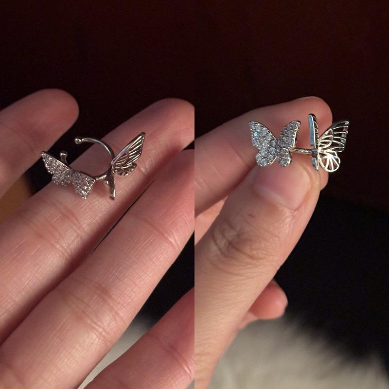 Zirconium Butterfly No-Piercing Ear Clip - Personalized Elegant Earrings with High-End Luxury Feel