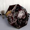 1pc Chuya Manga Character Outdoor Umbrella - Automatic Opening/Closing, Portable 3-Fold Design, 8-Bone Iron Frame, Ideal Gift for Fans, Travelers