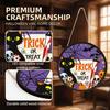 Festive Halloween Decorations LED Glowing Hanging Decor, Acrylic Window Ornament with Light, Spooky Ambiance Sign for Door Wall Haunted House,