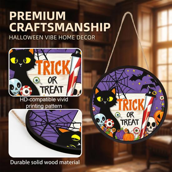 Festive Halloween Decorations LED Glowing Hanging Decor, Acrylic Window Ornament with Light, Spooky Ambiance Sign for Door Wall Haunted House,