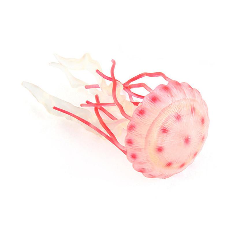 Life Marine Plastic Jellyfish Statue Static Tabletop Ornament For Home Decor