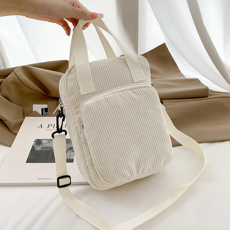 Fashionable Minimalist Square Bag 2023 Spring Shoulder Crossbody Bag For Women OffWhite