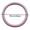 Winter plush car steering wheel cover short plush warm anti-slip round car steering wheel protective handlebar cover