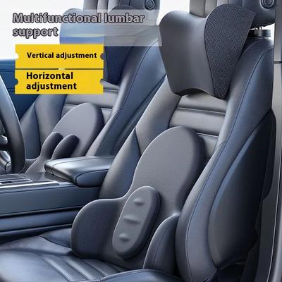 Universal Multifunctional Car Lumbar Support Memory Foam Pillow Adjustable Headrest