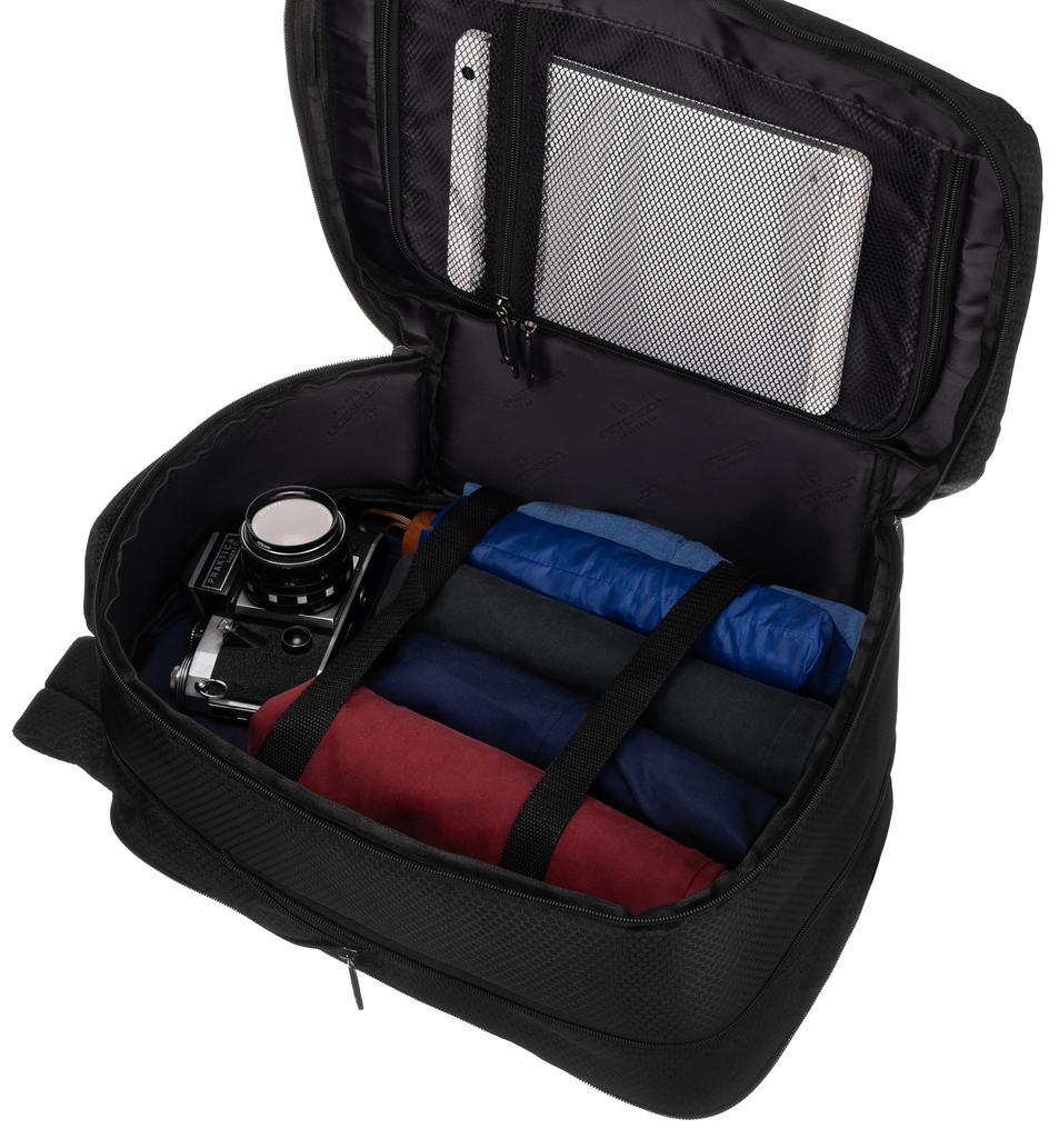 PTN BOCIAN-6408 Black Travel Backpack