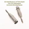 1/2Pcs 6.5Mm Stereo 1/4" Trs Male To Xlr 3Pin Female & Male Stereo Balanced Audio Connectors 1/4 Inch Trs To Xlr Adapter Set