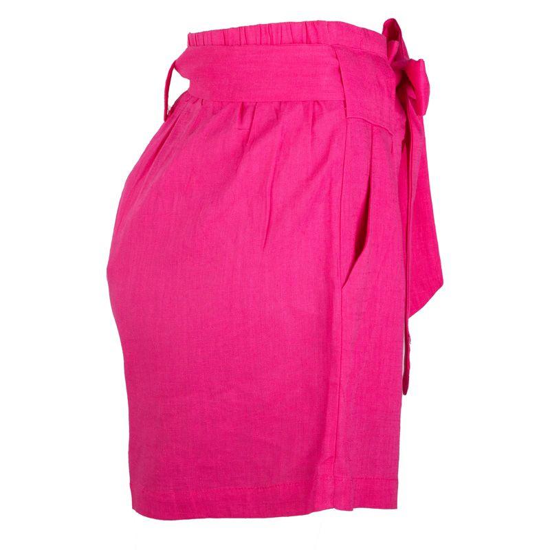 Short en lin taille haute avec ceinture amelya Femme LA PETITE ETOILE