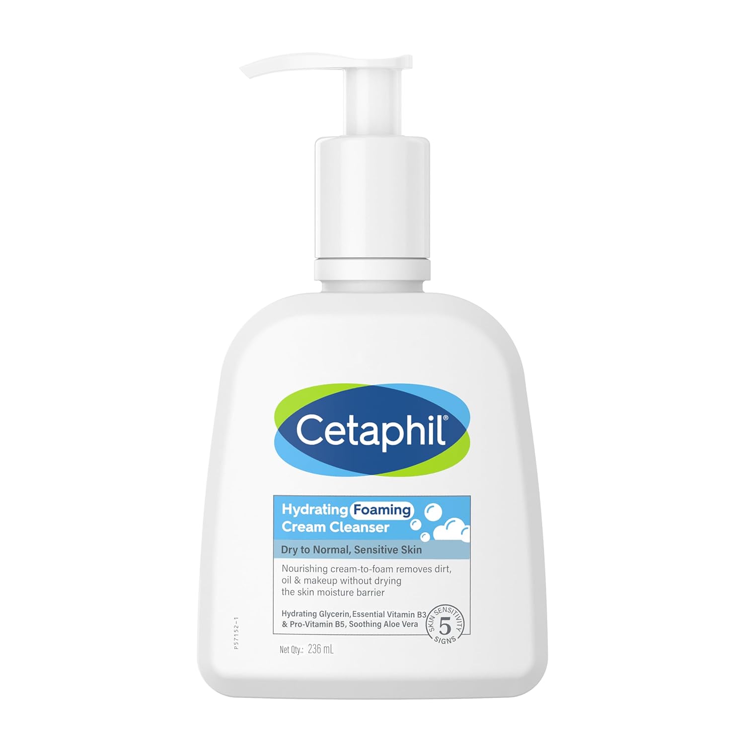 

Cetaphil Увлажняющая пенка для умывания 236 мл для мужчин и женщин Мягкое глубокое очищение Защита от загрязнений