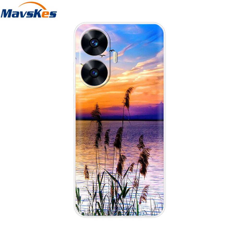 For Realme C55 4G Case C 55 Transparent TPU Soft Silicone Cover For OPPO Realme C55 RealmeC55 6.72 Inch Back Cases Phone Bumper