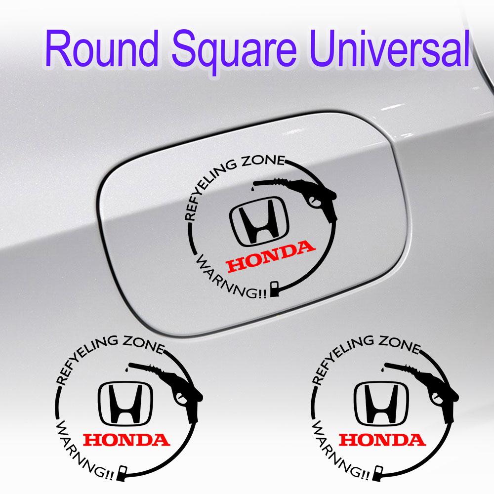 Car Logo Fuel Tank Cap Stickers Bumper Trunk Badge Emblem Decoration Decal For Honda Mugen Type R Civic Fit Accord Jazz Odyssey TP6 yzpf8