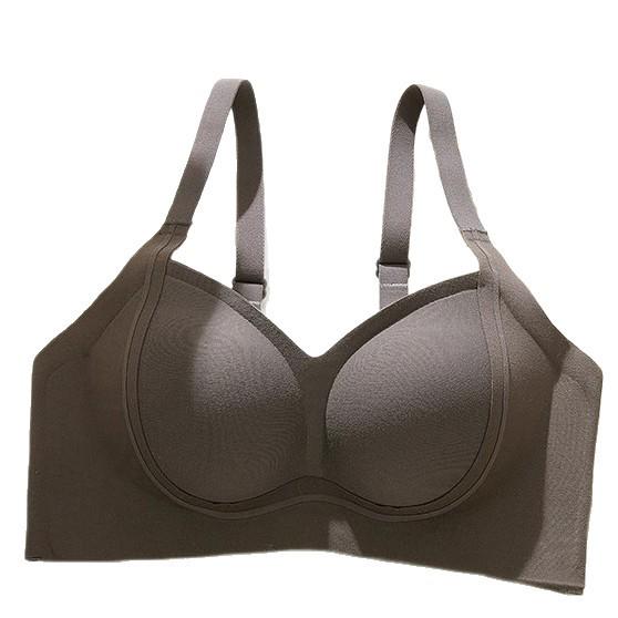 Wirefree Push-Up Enhancing Bra: Small Chest, Fixed Cup, Anti-Sagging, Seamless Design with Side Support