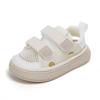 Summer 2023 Girls' Closed-Toe Sandals: Soft, Breathable, Mesh Beach Shoes for Toddlers (Ages 1-4)