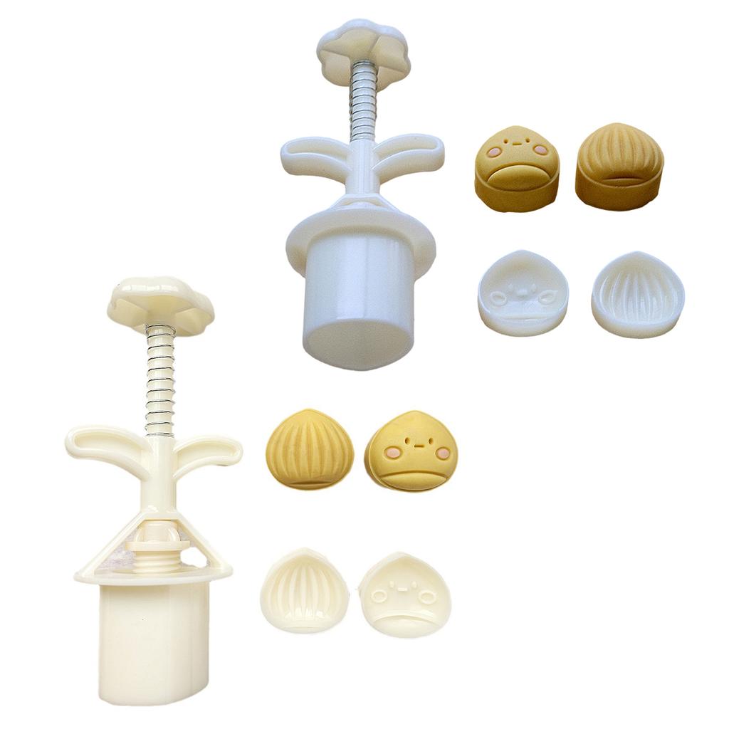 Unique Chestnut Shape Pastries Embosser Mooncake Molds With Unique Chestnut Patterns for Creative Desserts