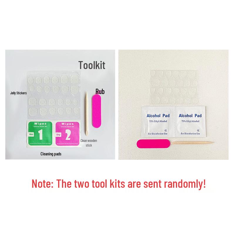 

Съемный носимый желе-нейл-арт ручной работы с темпераментом румян Glue type