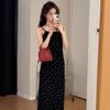 Small suspender floral dress children's summer new coffee break French seaside vacation temperament long dress