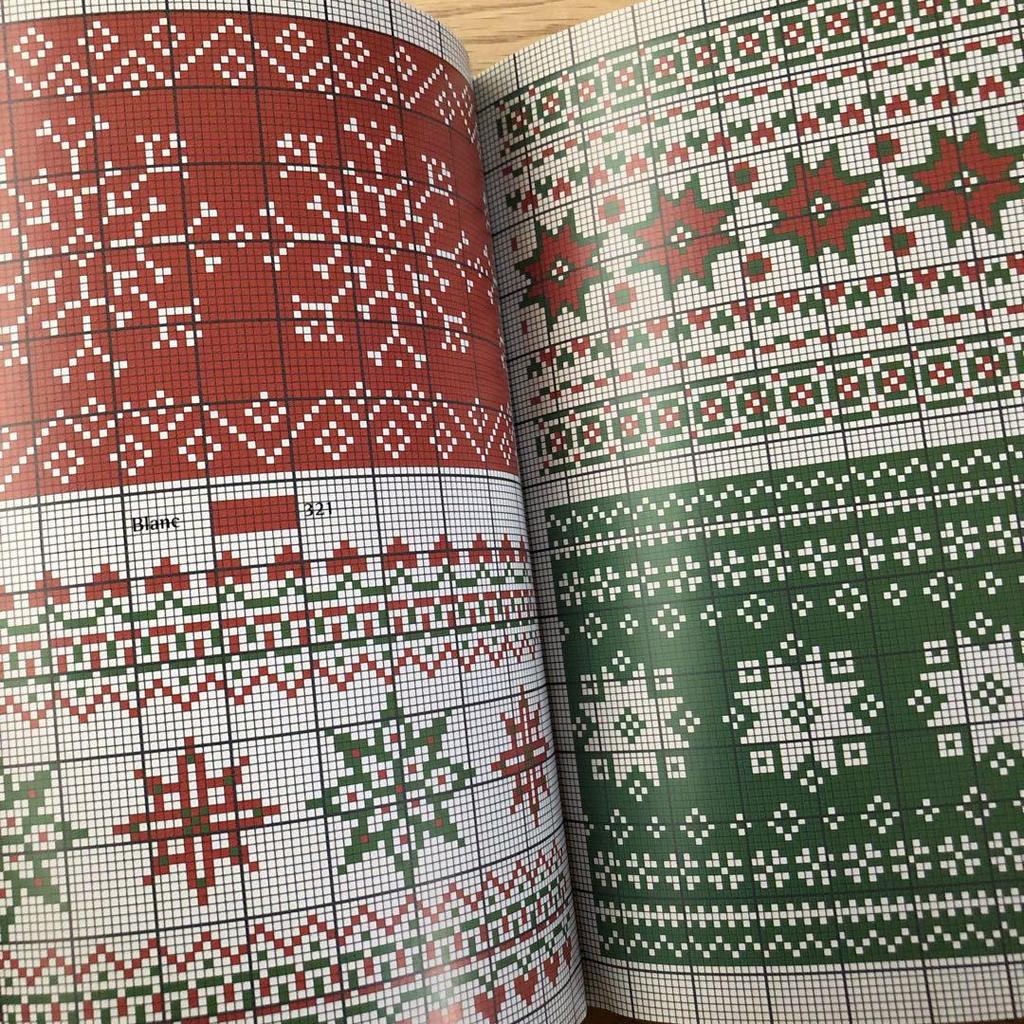 [USED] Cross stitch pattern book alphabet Noel French foreign book