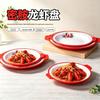 Melamine Double-Ear Crayfish and Seafood Deep Basin Plate