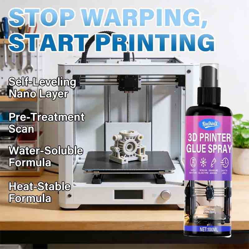100ml 3D Printer Adhesive Glue Spray | Prevents Warping & Ensures Easy Release on Heated Print Bed, Compatible with ABS,PLA,PETG