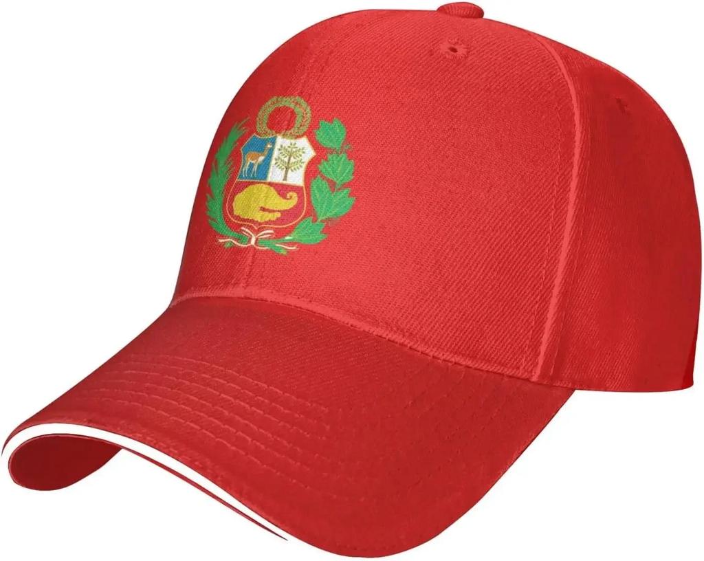 Peru Flag Peruvian Hat Adult Unisex Adjustable Baseball Cap for Unisex Women
