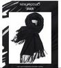 White Cashmere Scarf: Thickened, Solid Color, Versatile for Women & Men, Perfect for Autumn & Winter