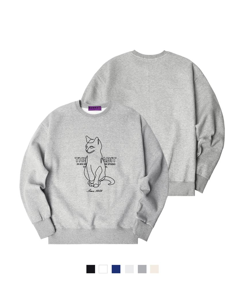 NUHABIT N/H Sit Down Oversized Fleece-Lined Sweatshirt (Som4-4Nh1294)