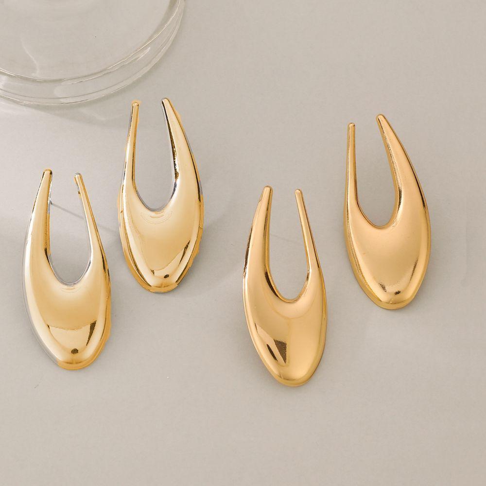 1 Pair Vintage Geometric Dangle Earrings Metal Minimalist Gold Earrings  Party