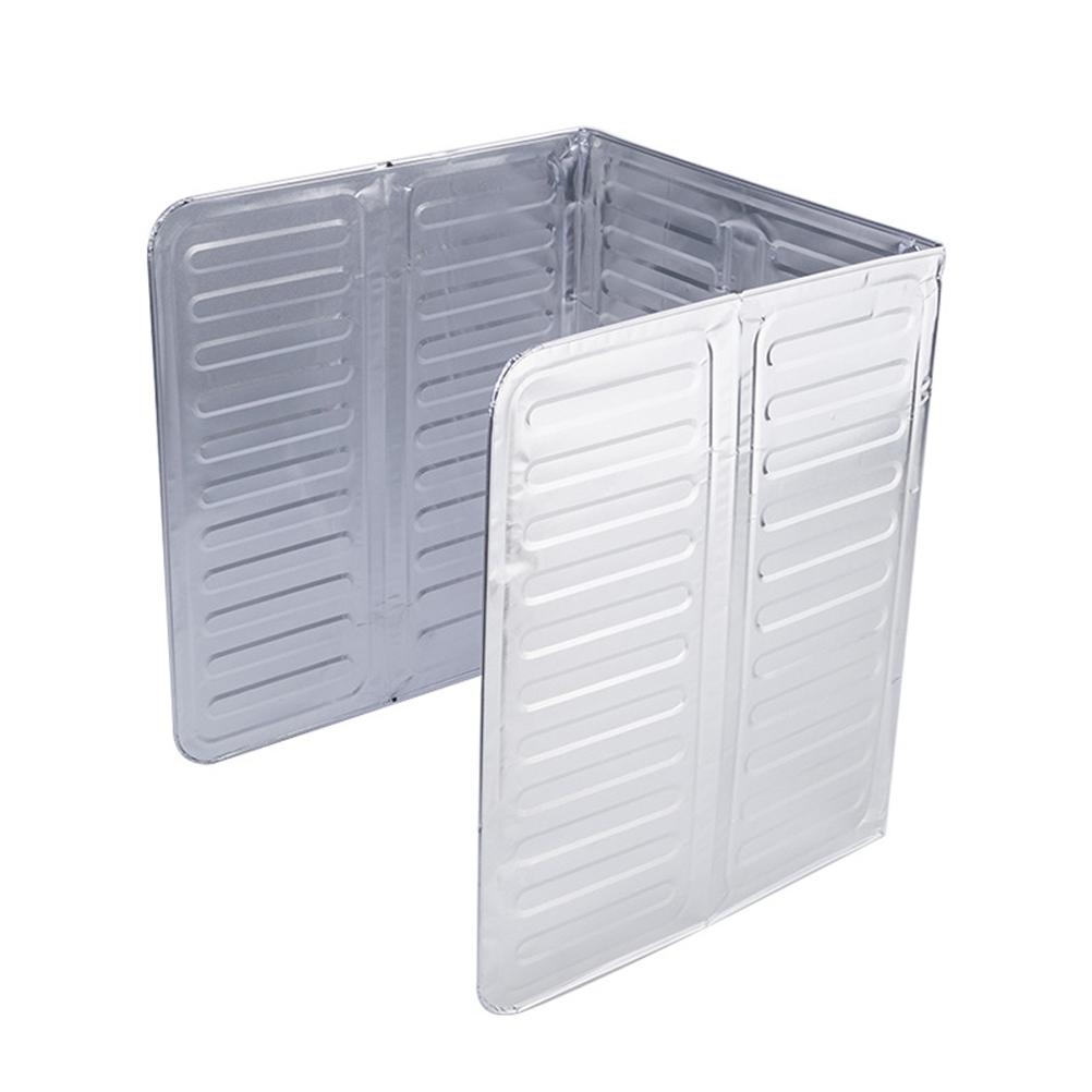 3 Sided Splatter Guard Kitchen Splatter Shield Foldable Oil Proof Plate Board Aluminum Foil Oil