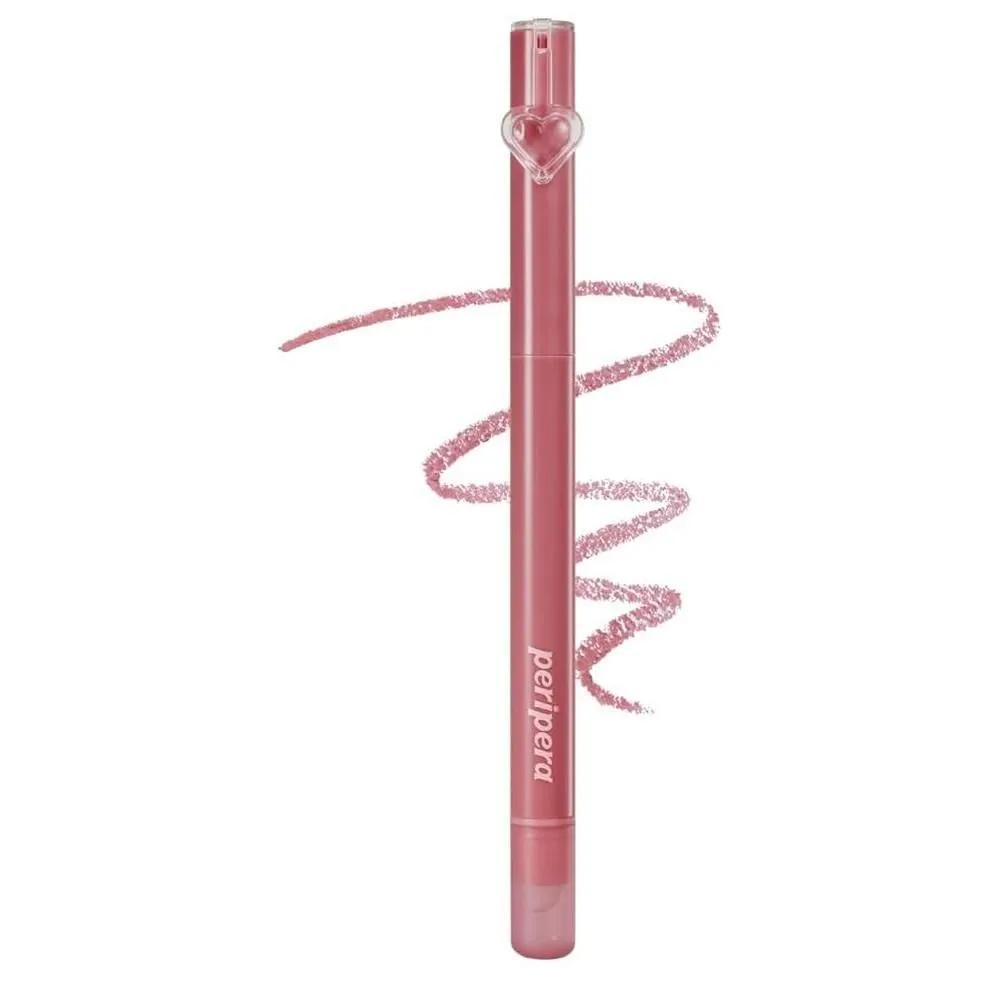 Peripera Puffy Plumping Dew Lip Pencil 1 Pack No. 6 Mauve Hazel peripera Puffy Plamping Dew Lip Pencil/Overlip