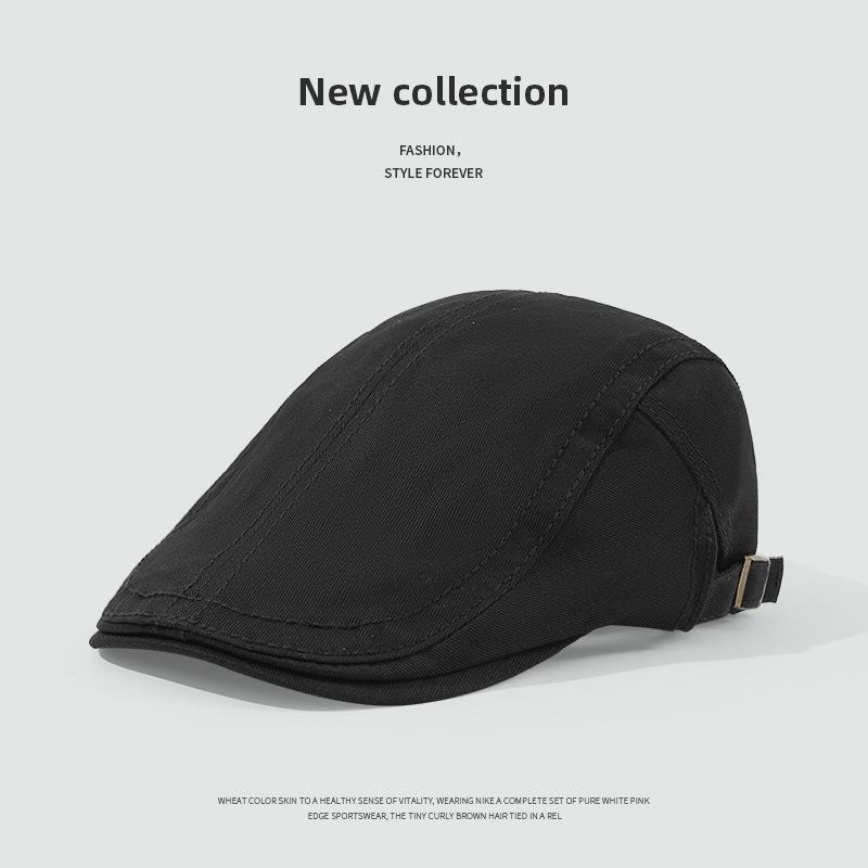 Forward hat female spring and autumn fashion personality anti-wearing beret Korean version newsboy hat