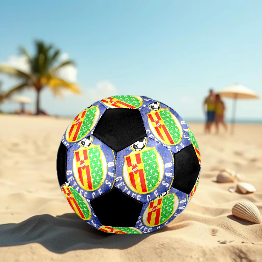 SIZE 5 Getafe CF Soccer Ball Colorful All Ages Machine Stitched PVC Competition Ready Durable High-Bounce