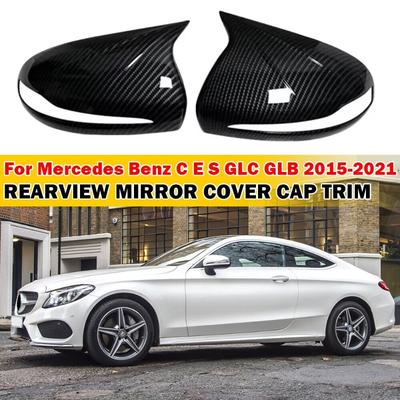 LHD For Mercedes-Benz E GLC S C Class W205 W213 X253 W222 W238 Rearview Side Mirror Cover Wing Cap Exterior Door Rear View Trim