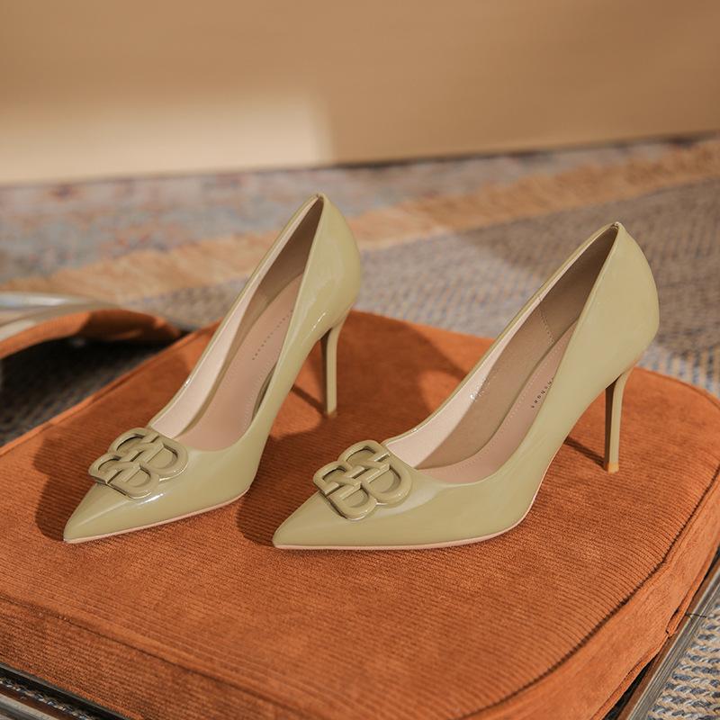 

B pointed high heels women s stiletto new style simple commuter CM 34