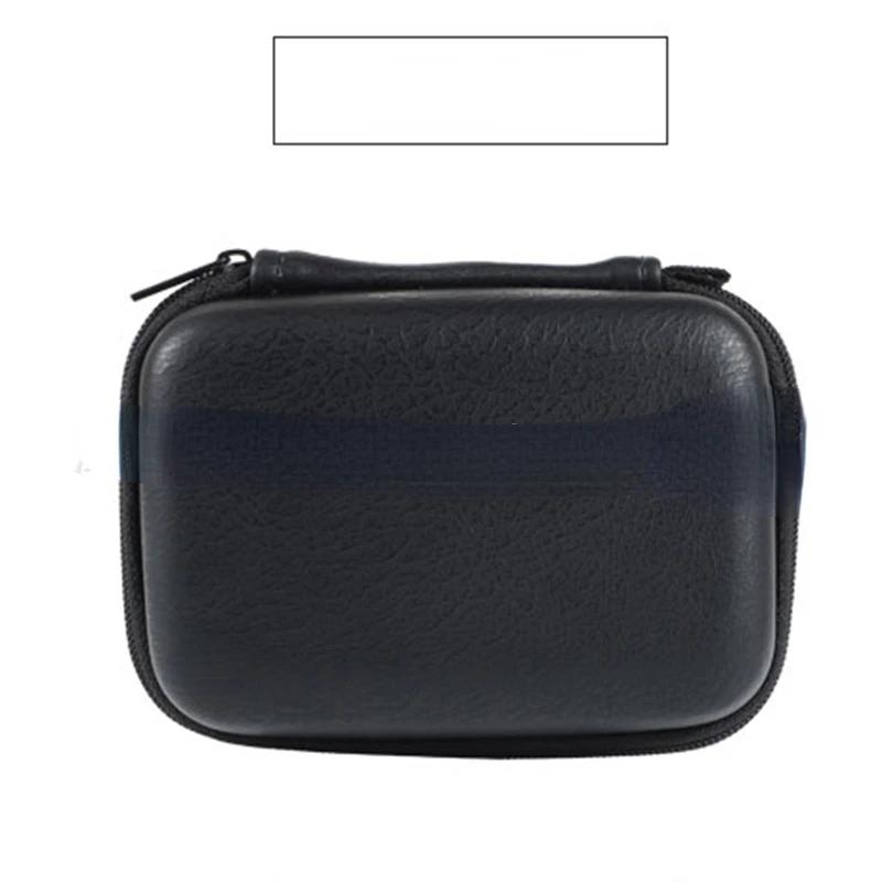 Portable USB Data Cable Organizer Leather Earphone Storage Leather Bag Headphone Case Cover Protector Mini Zipper Hard Pouch Box