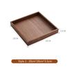 HeMu Solid Wood Entrance Desk Miscellaneous Coffee Table Office Key Storage Box Jewelry Cosmetics Stationery Sorting Box Tray