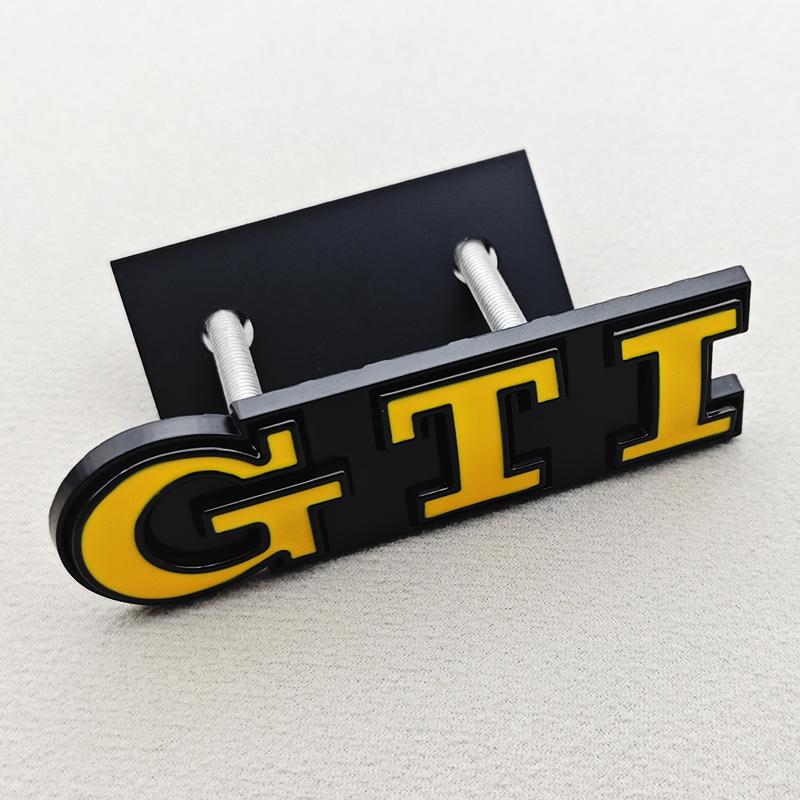 2026 New For VW VOLKSWAGEN 3D Metal Logo GTI Car Front Grille Badge Emblem For Volkswagen Polo Typ 9N3 6R AW Golf 4 5 6 8 MK3 MK