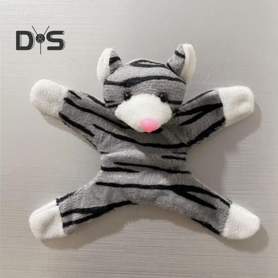 3 Piezas Imán de Nevera de Animales de Peluche Hogar Oficina Cocina Taquilla Nevera Animal de Peluche de Dibujos Animados Muñeco Decoración Magnética Adorno