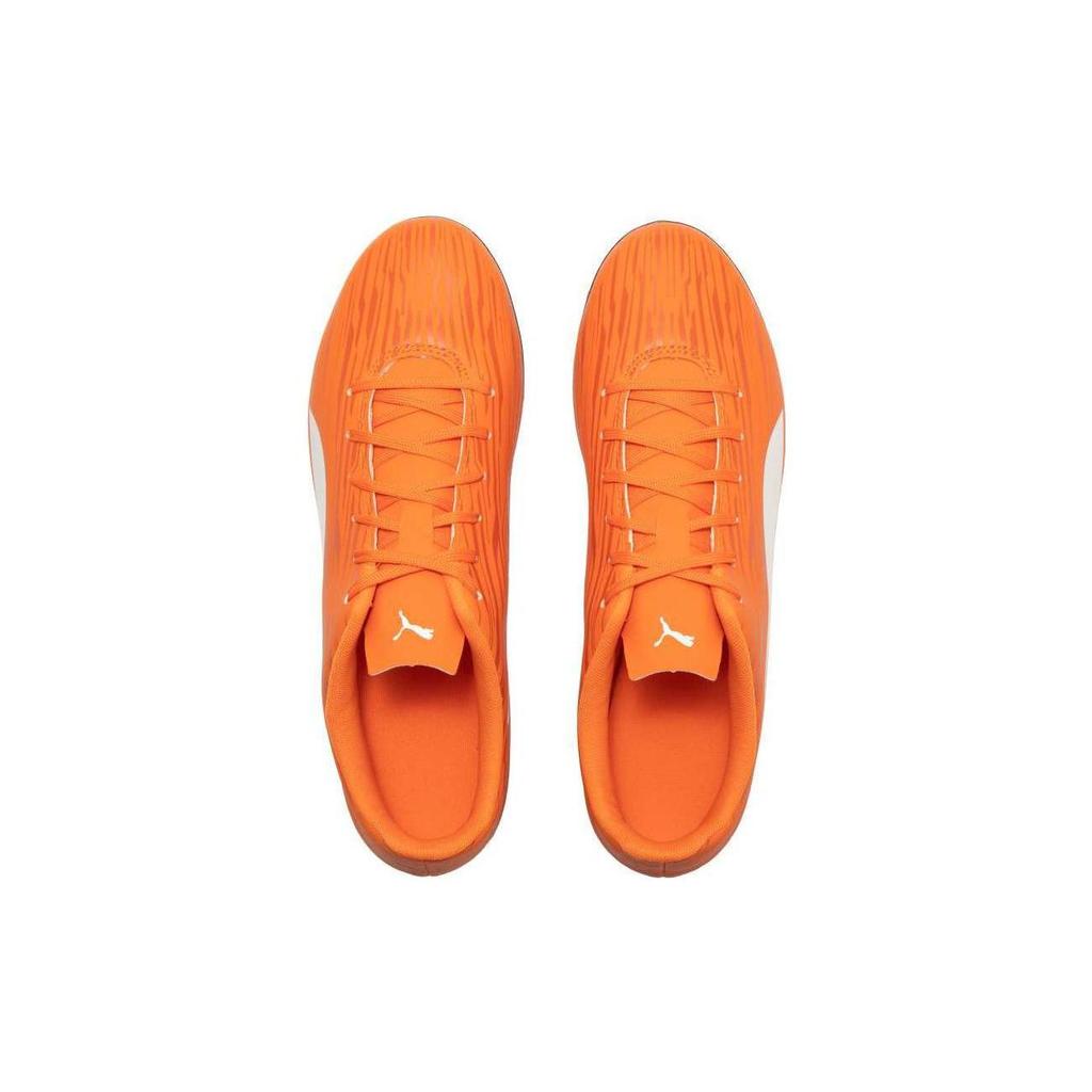 Puma Rapido 3 Mg Artificial Grass Soccer Shoes Men Soccer Shoes White Orange 106573-09