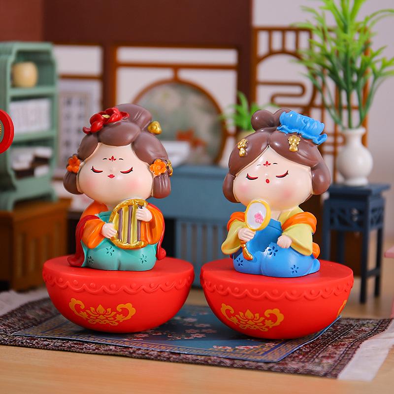 Roly-Poly Tang Dynasty Blind Box: Ancient Style Ornaments & Desktop Toys